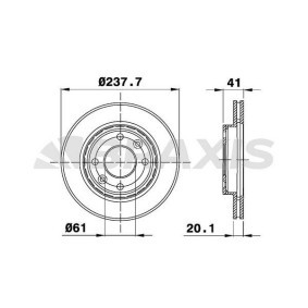 Bremsscheibe AE0015 von BRAXIS günstig für 35,64 € online kaufen