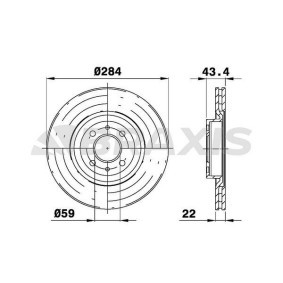 Bremsscheibe für FIAT von BRAXIS