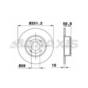 Bremsscheibe AE0069 von BRAXIS günstig für 32,23 € online kaufen
