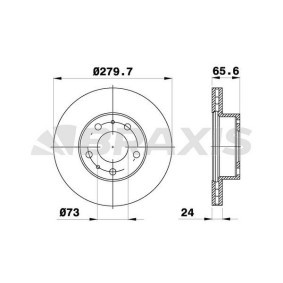 Bremsscheibe AE0085 von BRAXIS günstig für 60,63 € online kaufen