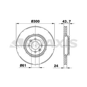 Bremsscheibe für RENAULT von BRAXIS