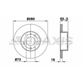 Bremsscheibe für FIAT von BRAXIS