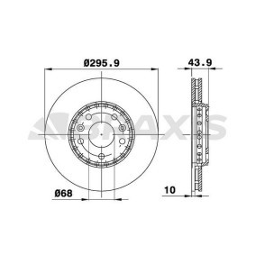 Bremsscheibe AE0138 von BRAXIS günstig für 77,45 € online kaufen