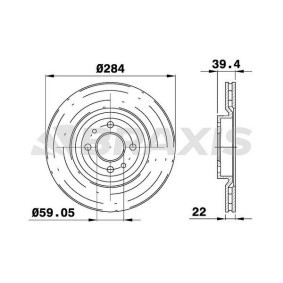 Bremsscheibe für FIAT von BRAXIS