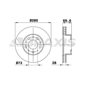 Bremsscheibe für FIAT von BRAXIS