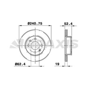 Bremsscheibe für HYUNDAI von BRAXIS