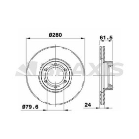 Bremsscheibe für RENAULT von BRAXIS