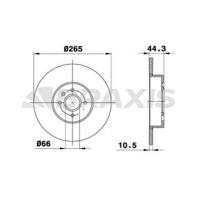 Bremsscheibe für RENAULT von BRAXIS