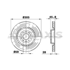 Bremsscheibe AE0325 von BRAXIS günstig für 72,85 € online kaufen