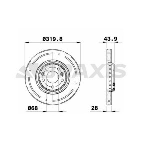 Bremsscheibe AE0350 von BRAXIS günstig für 85,09 € online kaufen