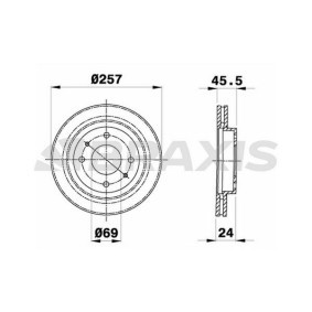 Bremsscheibe für HYUNDAI von BRAXIS