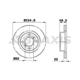 Bremsscheibe AE0408 von BRAXIS günstig für 57,86 € online kaufen