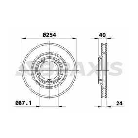 Bremsscheibe für HYUNDAI von BRAXIS