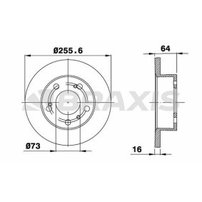Bremsscheibe AE0427 von BRAXIS günstig für 61,39 € online kaufen