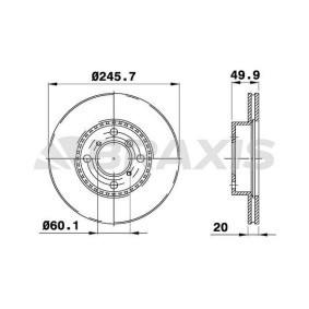Bremsscheibe für SUZUKI von BRAXIS