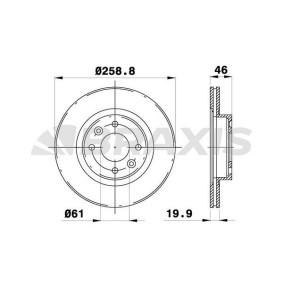 Bremsscheibe AE0441 von BRAXIS günstig für 45,63 € online kaufen