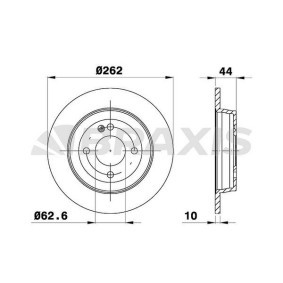 Bremsscheibe für HYUNDAI von BRAXIS