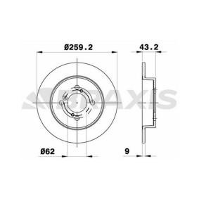 Bremsscheibe für SUZUKI von BRAXIS