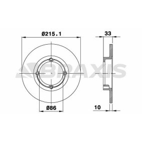 Bremsscheibe für SUZUKI von BRAXIS