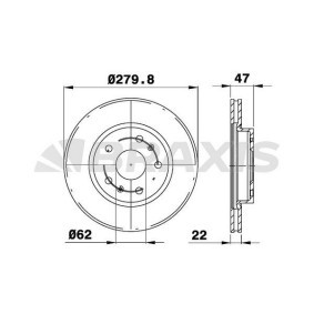 Bremsscheibe AE0726 von BRAXIS günstig für 49,57 € online kaufen