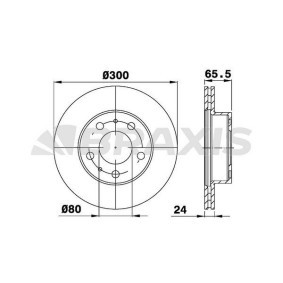 Bremsscheibe für FIAT von BRAXIS