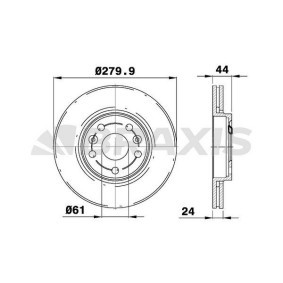 Bremsscheibe AE0777 von BRAXIS günstig für 69,65 € online kaufen