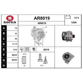 Lichtmaschine AR8019 von SNRA günstig für 202,06 € online kaufen