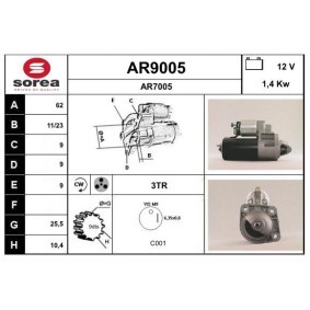 Anlasser für ALFA ROMEO von SNRA