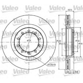 Bremsscheibe 187097 von VALEO günstig für 184,03 € online kaufen