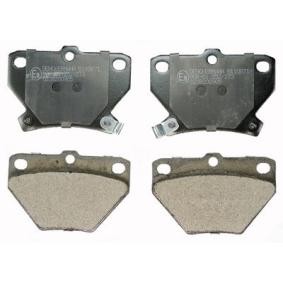 Compre Pastilhas de travão de DENCKERMANN online para Matrix MPV (_E13_) a preços moderados