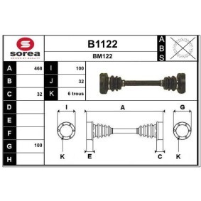 Antriebswelle B1122 von SNRA günstig für 210,89 € online kaufen