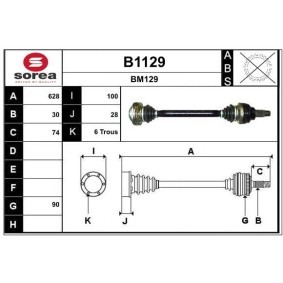 Antriebswelle B1129 von SNRA günstig für 264,34 € online kaufen