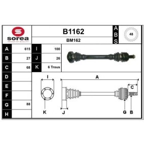Antriebswelle B1162 von SNRA günstig für 218,75 € online kaufen