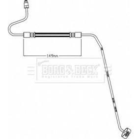 Bremsschlauch für PEUGEOT von BORG & BECK