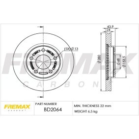 Bremsscheibe für NISSAN von FREMAX