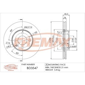 Kühlerdeckel des Herstellers FREMAX - Originalware Artikelnummer: BD-3547