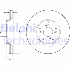 Compre Disco de travão da DELPHI BG4687 a um preço baixo por 44,30 €
