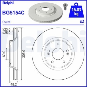 Achetez des Kit de roulement de roue DELPHI BK577 à prix pour 213,08 €