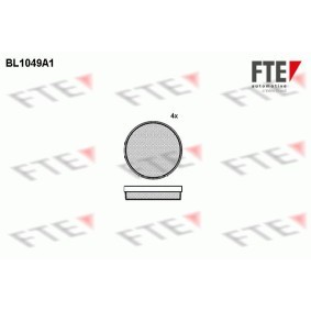 Bremsbelagsatz, Scheibenfeststellbremse für CITROËN von FTE