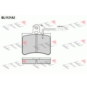 Bremsbeläge für CITROËN von FTE