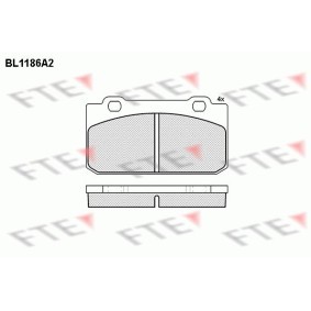 Bremsbeläge BL1186A2 von FTE günstig für 37,31 € online kaufen
