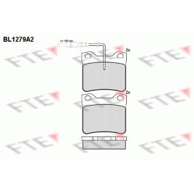 Bremsbeläge BL1279A2 von FTE günstig für 35,29 € online kaufen