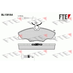 Bremsbeläge BL1381A4 von FTE günstig für 44,53 € online kaufen