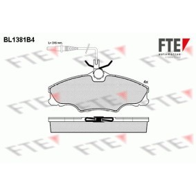 Bremsbeläge BL1381B4 von FTE günstig für 28,36 € online kaufen