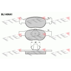 Bremsbeläge BL1406A1 von FTE günstig für 37,87 € online kaufen