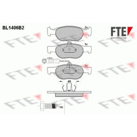 Bremsbeläge BL1406B2 von FTE günstig für 31,46 € online kaufen