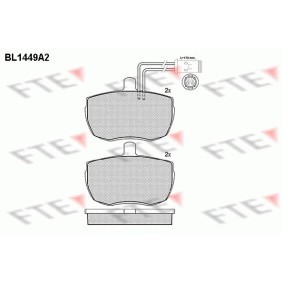 Bremsbeläge BL1449A2 von FTE günstig für 57,46 € online kaufen