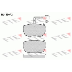 Bremsbeläge BL1450A2 von FTE günstig für 46,77 € online kaufen