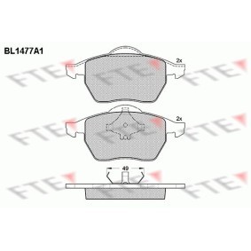 Bremsbeläge BL1477A1 von FTE günstig für 35,04 € online kaufen