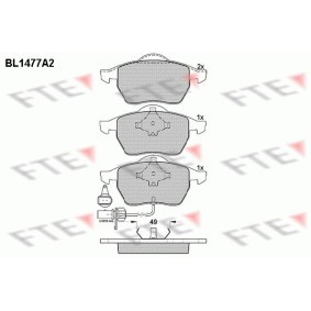 Bremsbeläge BL1477A2 von FTE günstig für 37,29 € online kaufen